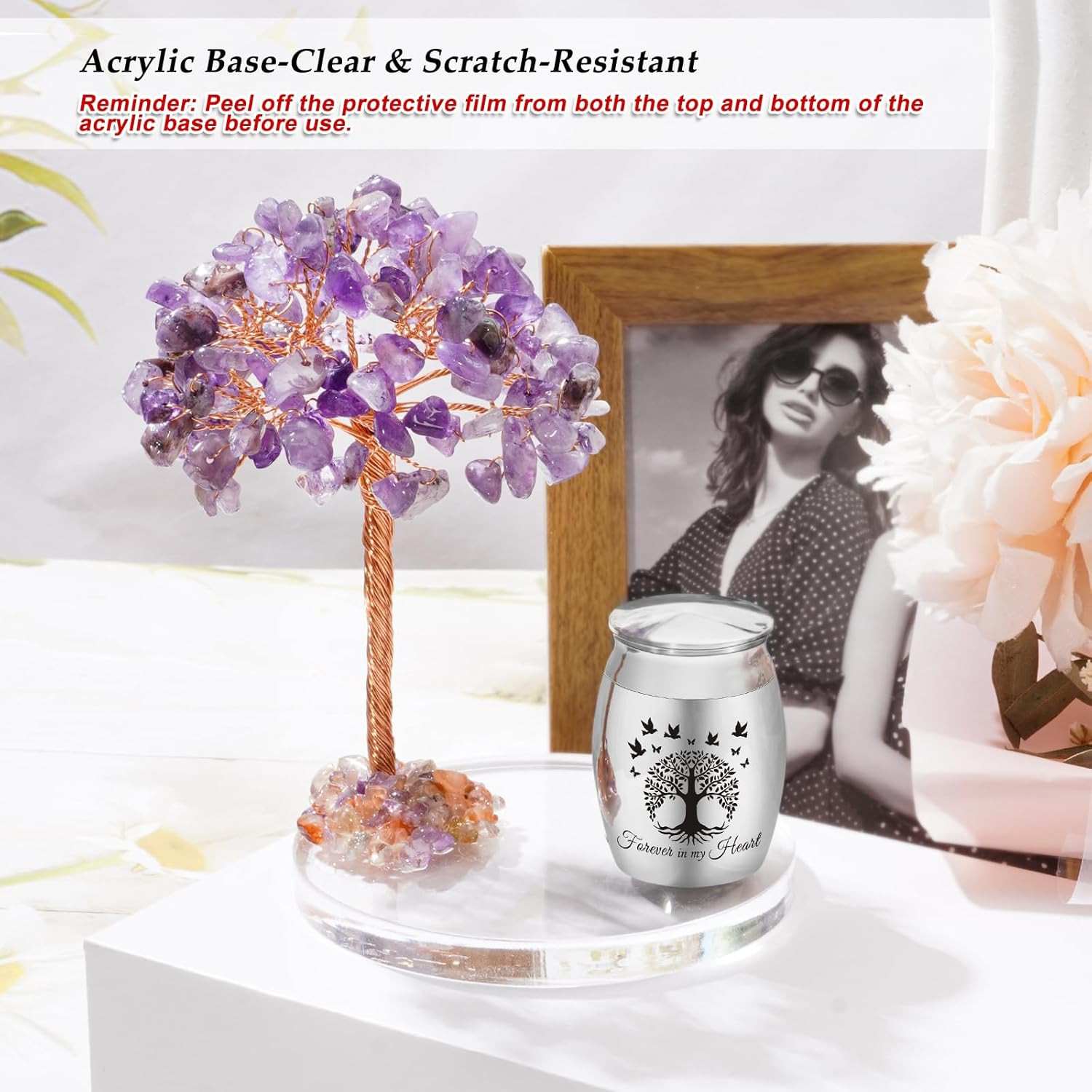 Small Urns for Human Ashes Cremation Keepsakes Urn Stainless Steel 1.57 Inches M