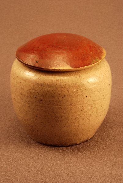 RAKU Unique Ceramic Companion Small/ Keepsake Funeral Cremation Urn #K008