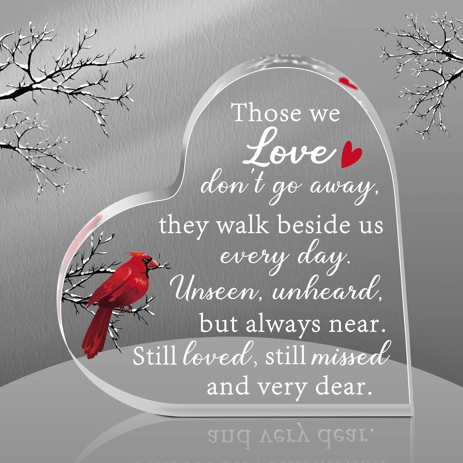 Memorial Gifts for Loss of Father Mother Red Cardinal Memorial Bereavement