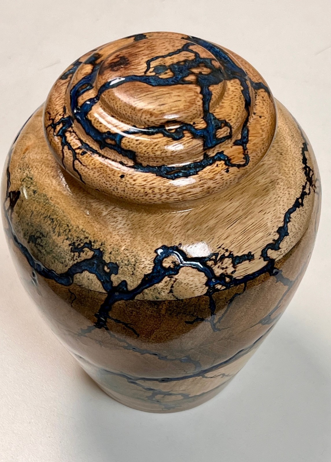 Cremation Urn for Human Ashes Adult Male or Female, Wooden Urn, Hand Carved