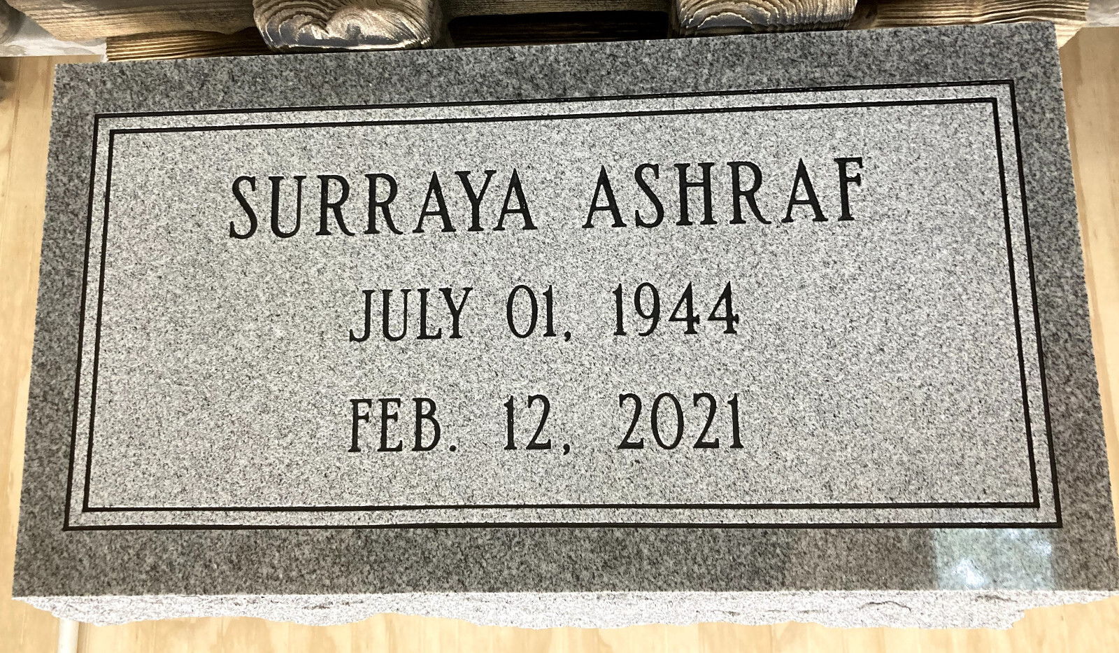 Granite Headstone Bevel (20x10x6) Cemetery Funeral Memorial