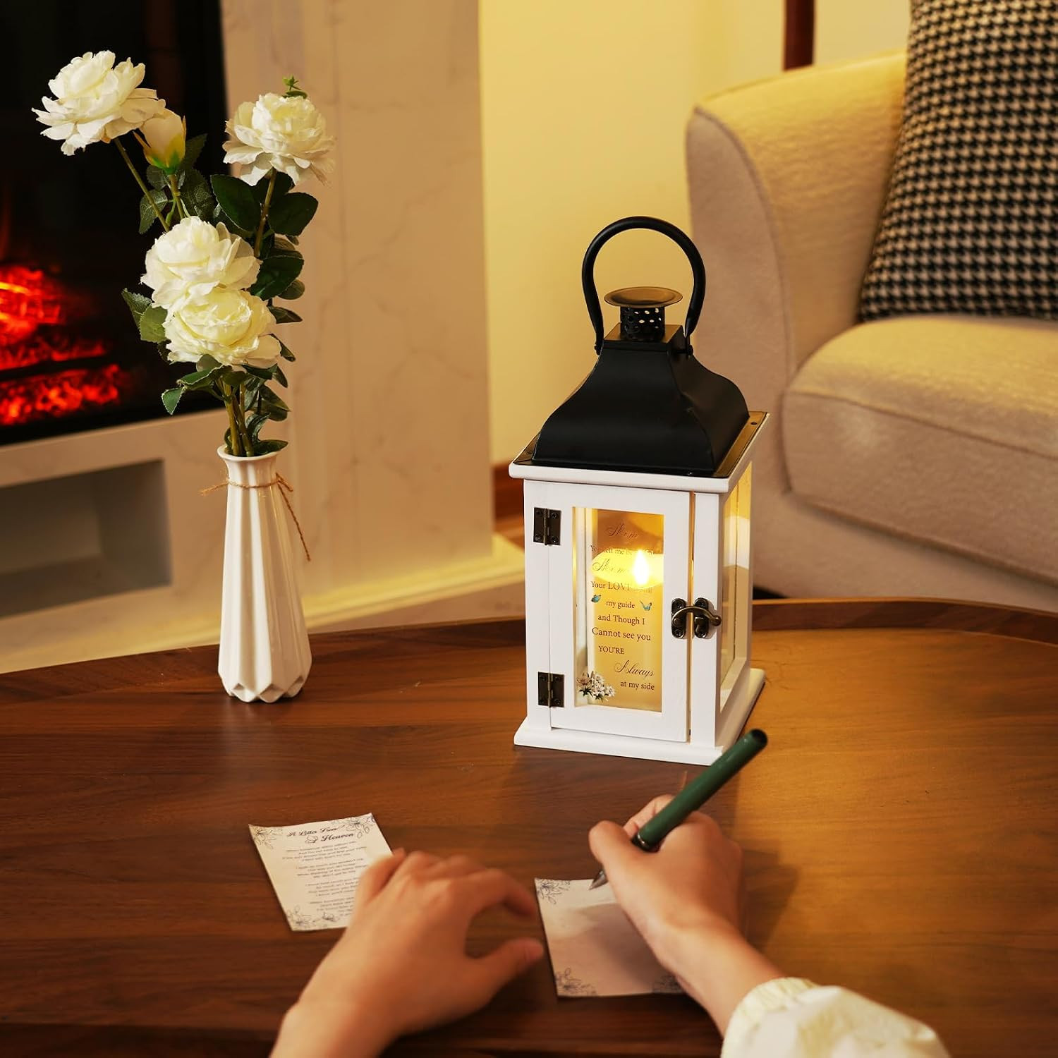 Homemory Memorial Lantern Bereavement Sympathy Gift for Loss of Loved One, Remem
