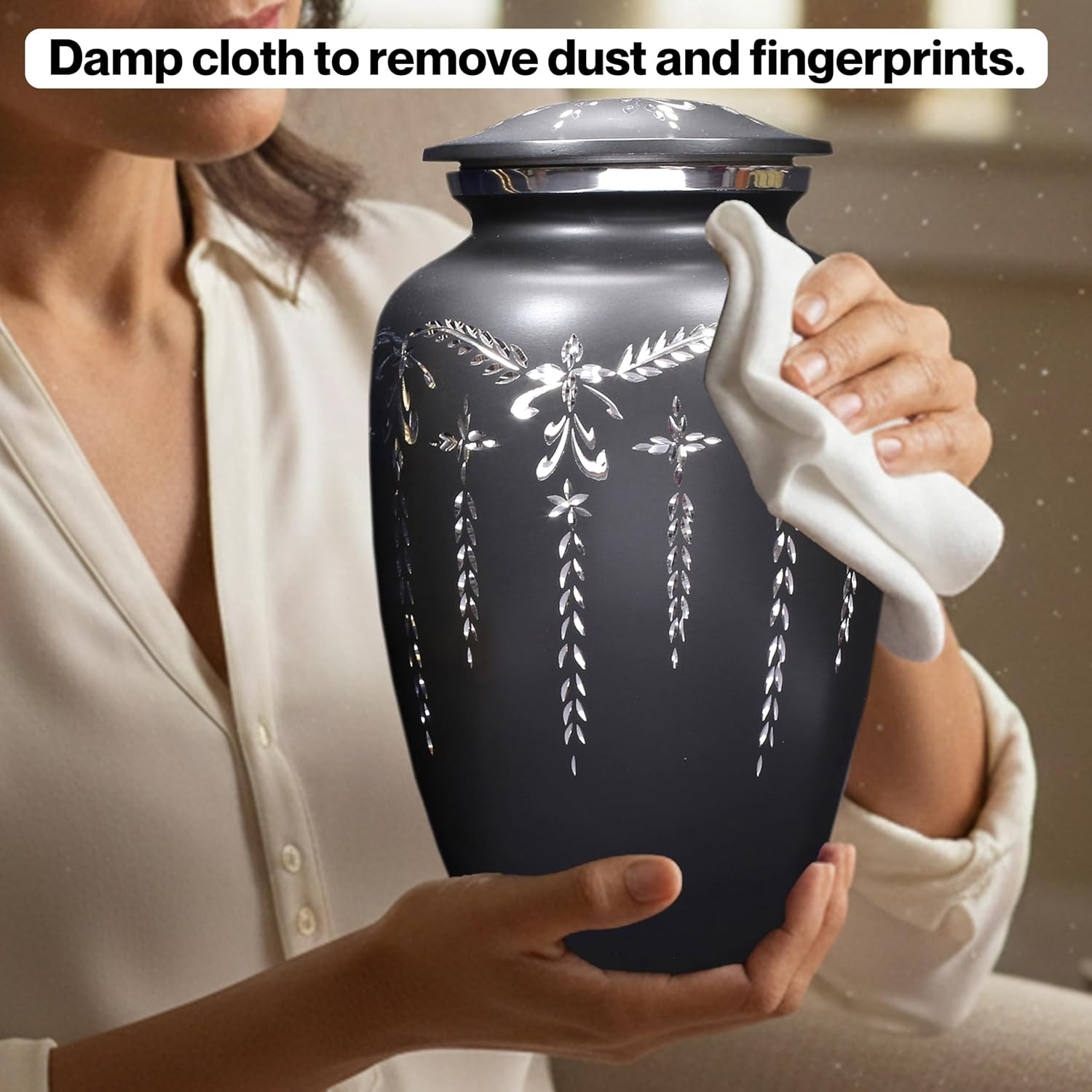 Urns for Human Ashes Adult Female and Male 200+ Cubic Inches, Decorative Burial