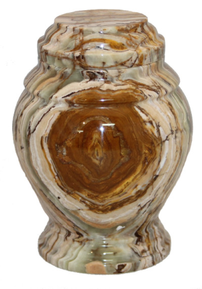 Small/Keepsake 15 Cubic Inch Eternity Onyx Funeral Cremation Urn for Ashes