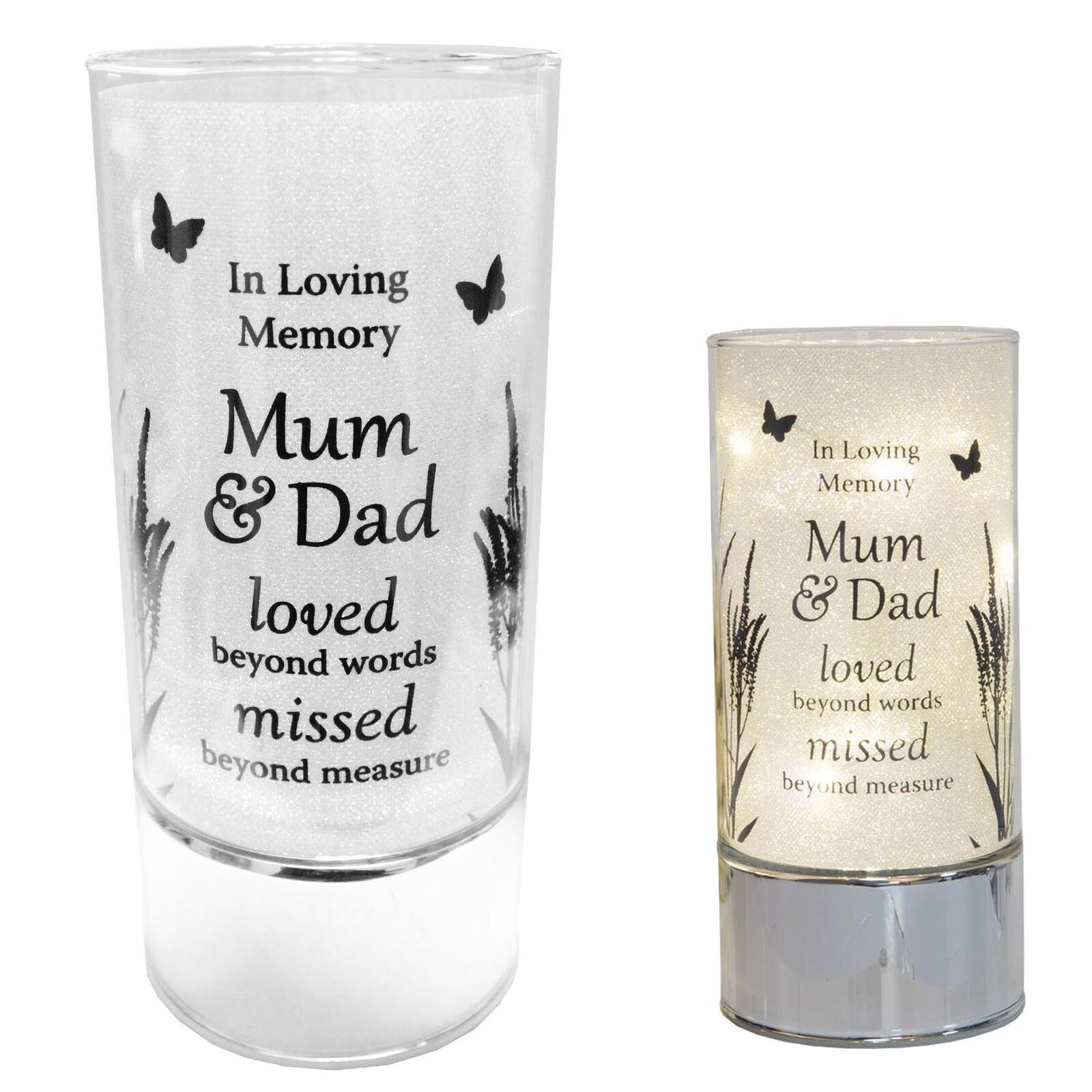 Thoughts of You Memorial Light Up Tube light – Mum and Dad
