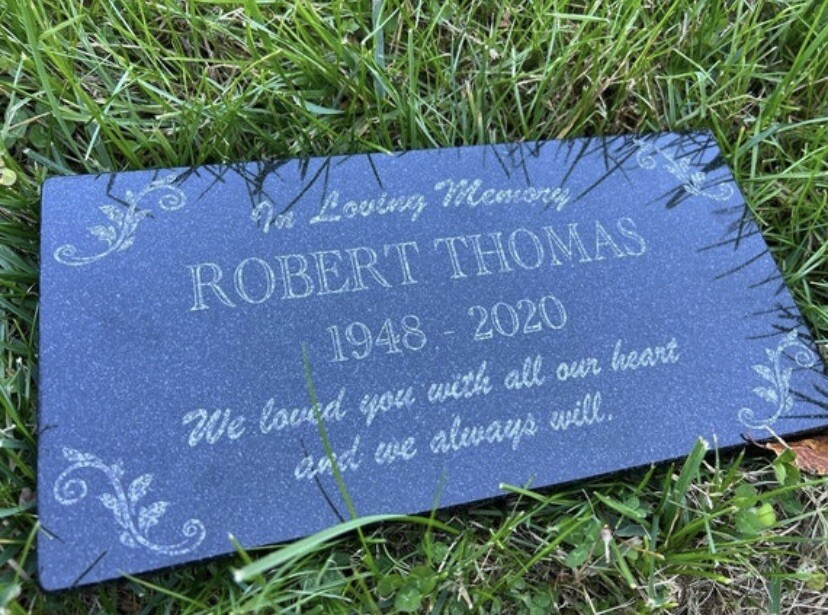 Memorial Stone for Mom Dad, Personalized In Loving Memory Stone