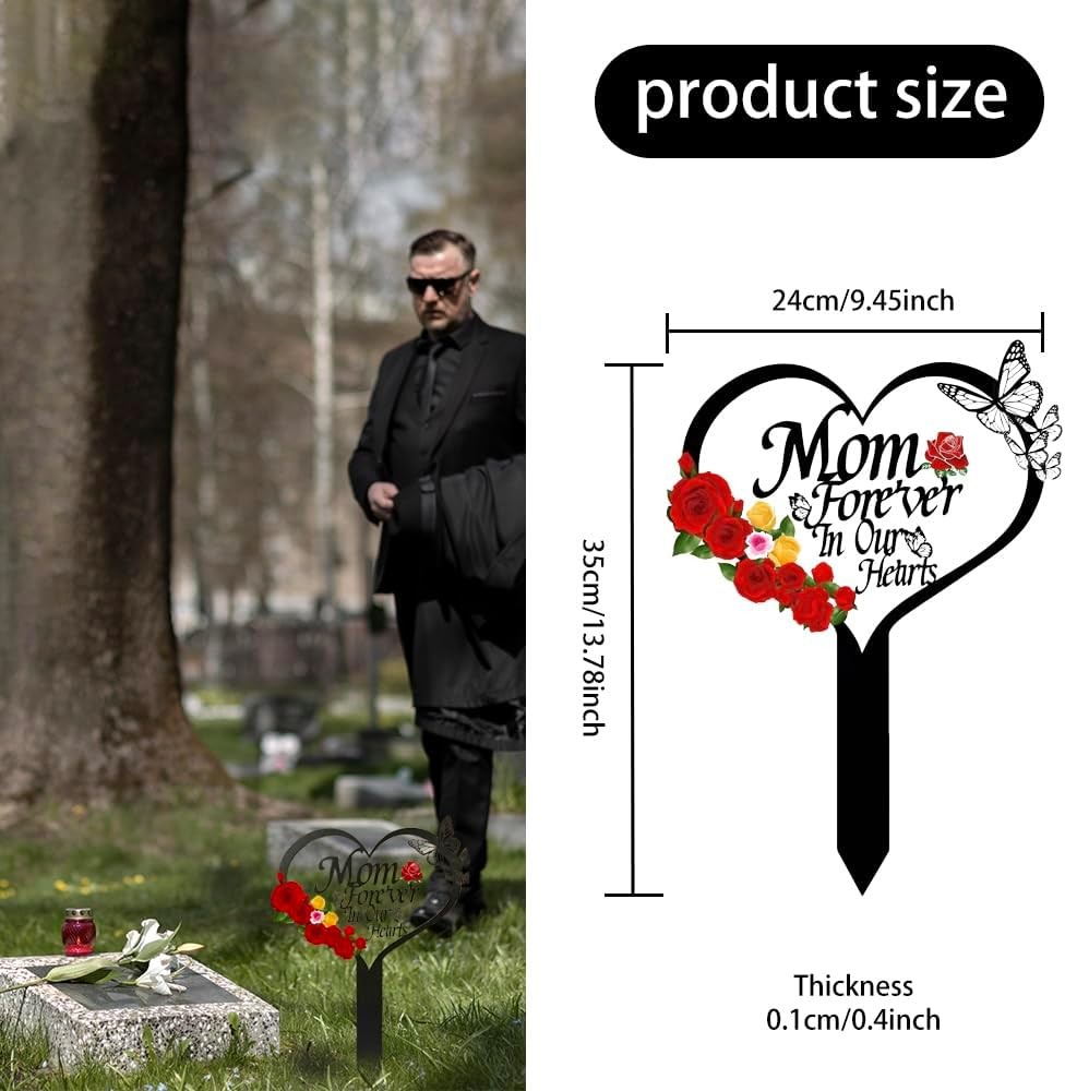 Grave Decorations for Cemetery, Cemetery Decorations for Grave Mom，Dad,Memorial
