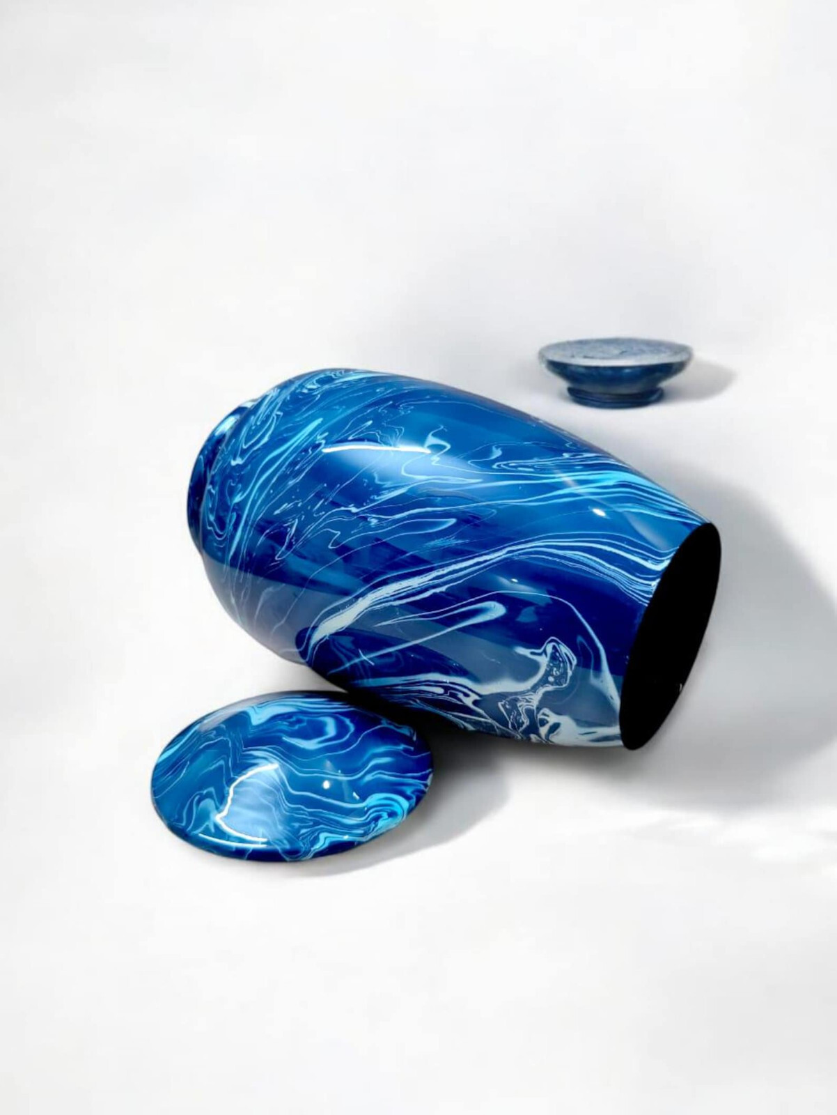 Blue Marble Cremation Design Urns for Ashes – Urns for Human Ashes Burial Urns
