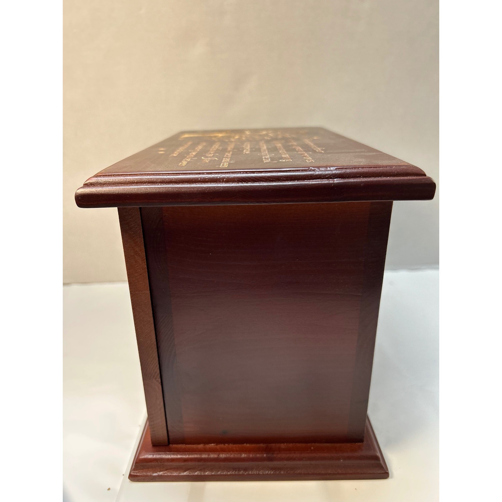 Wooden Tree of Life Memorial Urn with Photo Frame In Loving Memory Cherry Wood