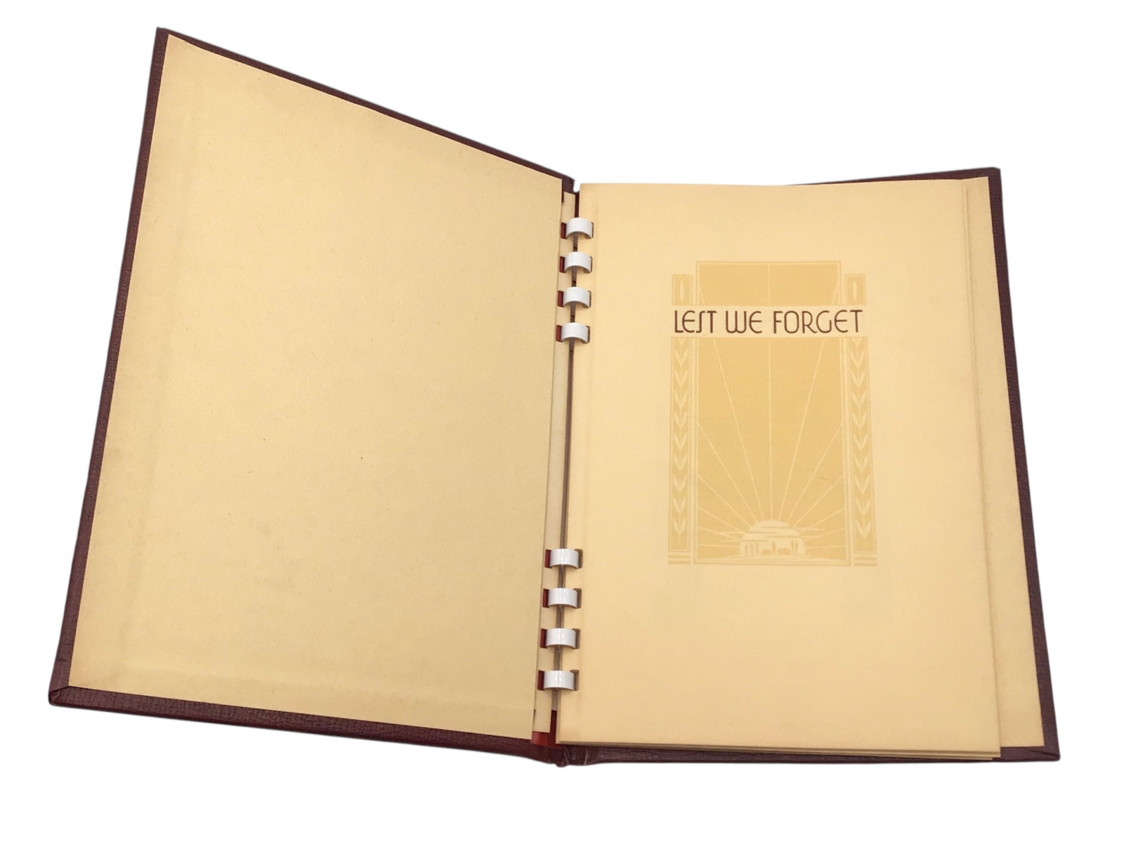 Vintage Funeral Memorial Booklet with Poem “Waiting” Mortuary Keepsake Ephemera