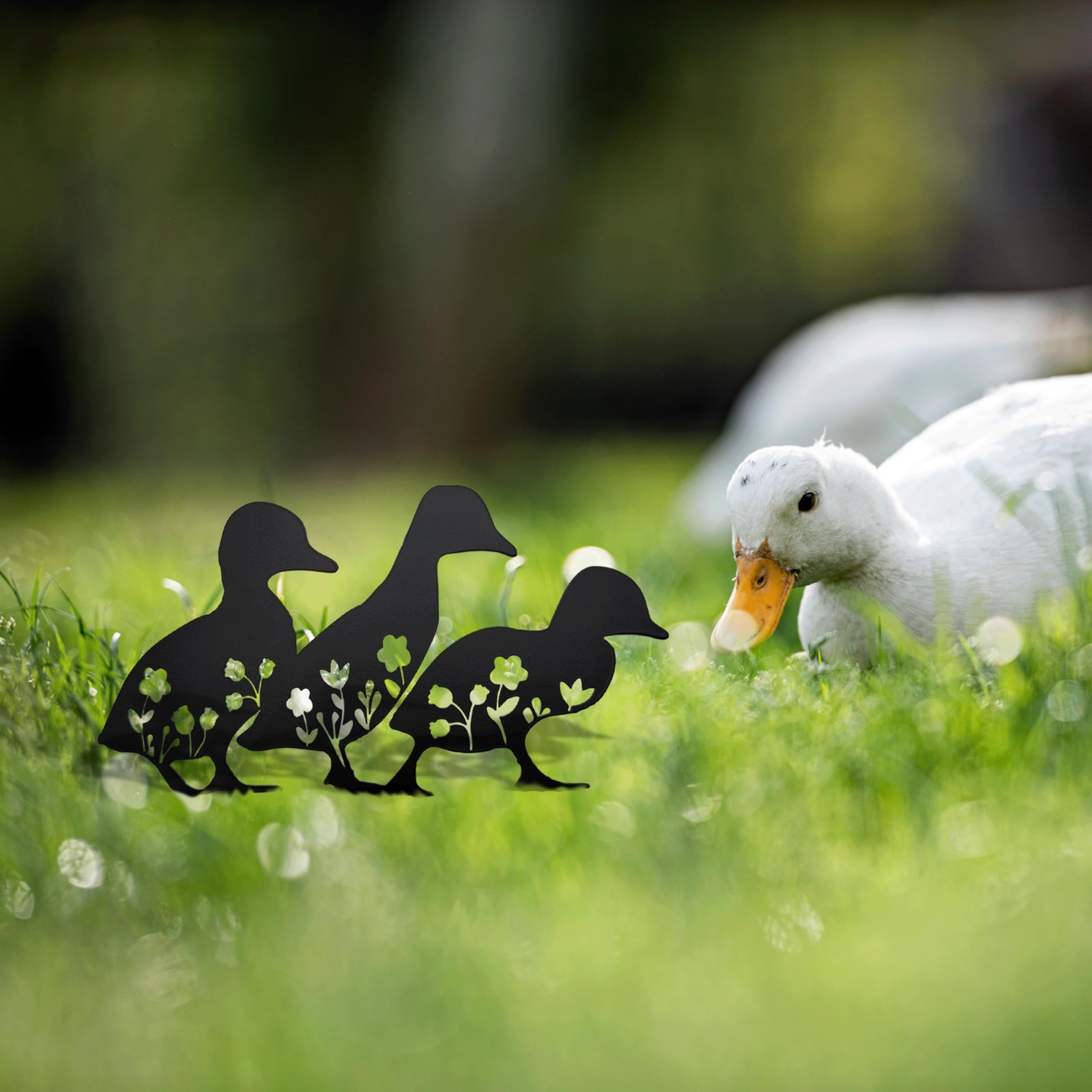 Duck Garden Statue Decor Mallard Duck Statue Decorative Garden Stakes for Yar…