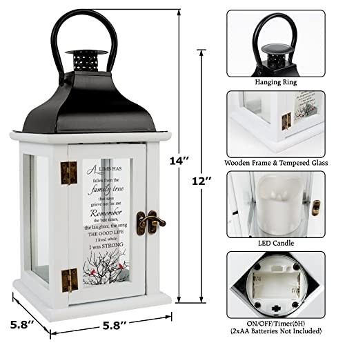 Memorial Lantern – Sympathy Gifts for Loss of Loved One, Remembrance & Funeral G