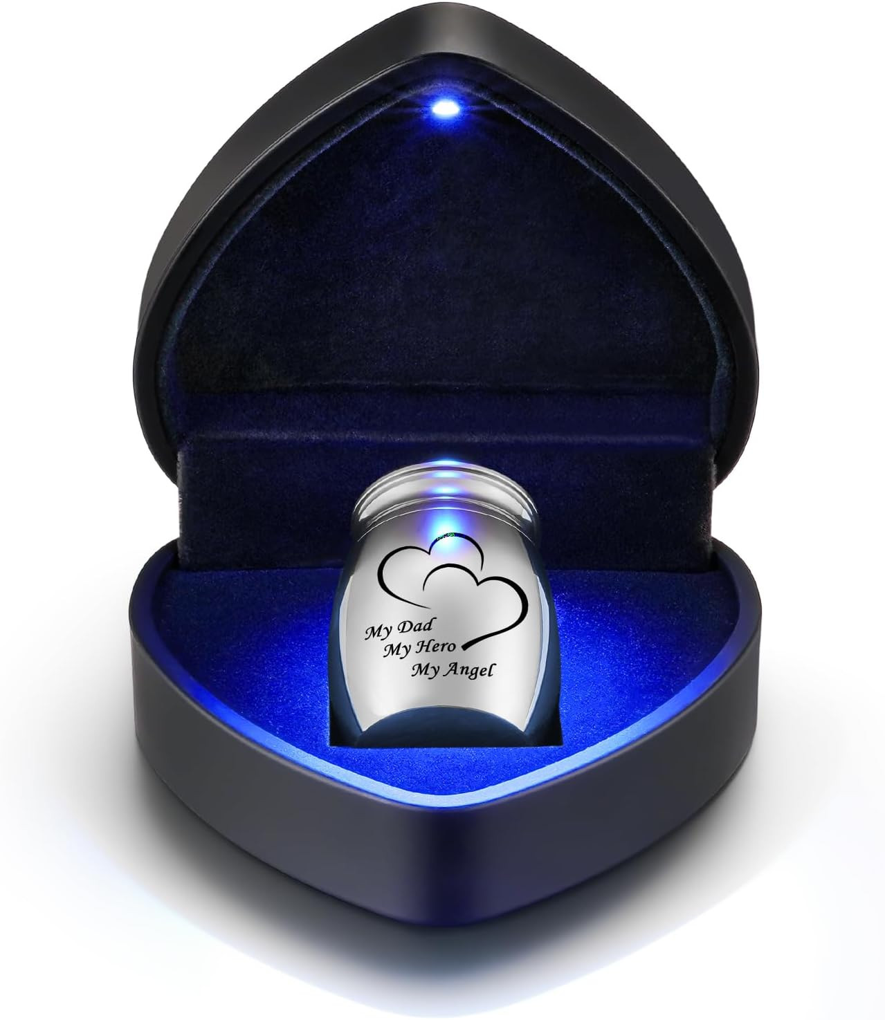 1.57 Inches Small Cremation Keepsake Urns for Human Ashes with Heart Box Mini Cr
