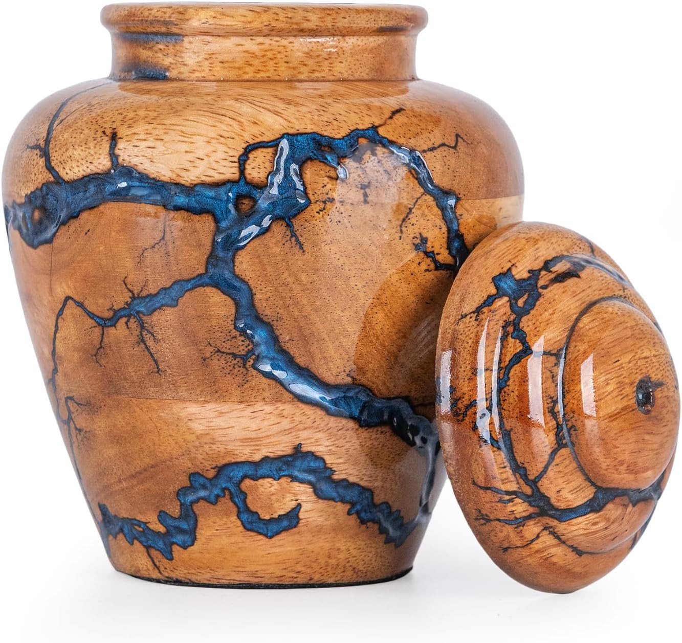 Wooden Cremation Urns for Human Ashes Adult Male 20 Cubic Inches – Memorial Urns