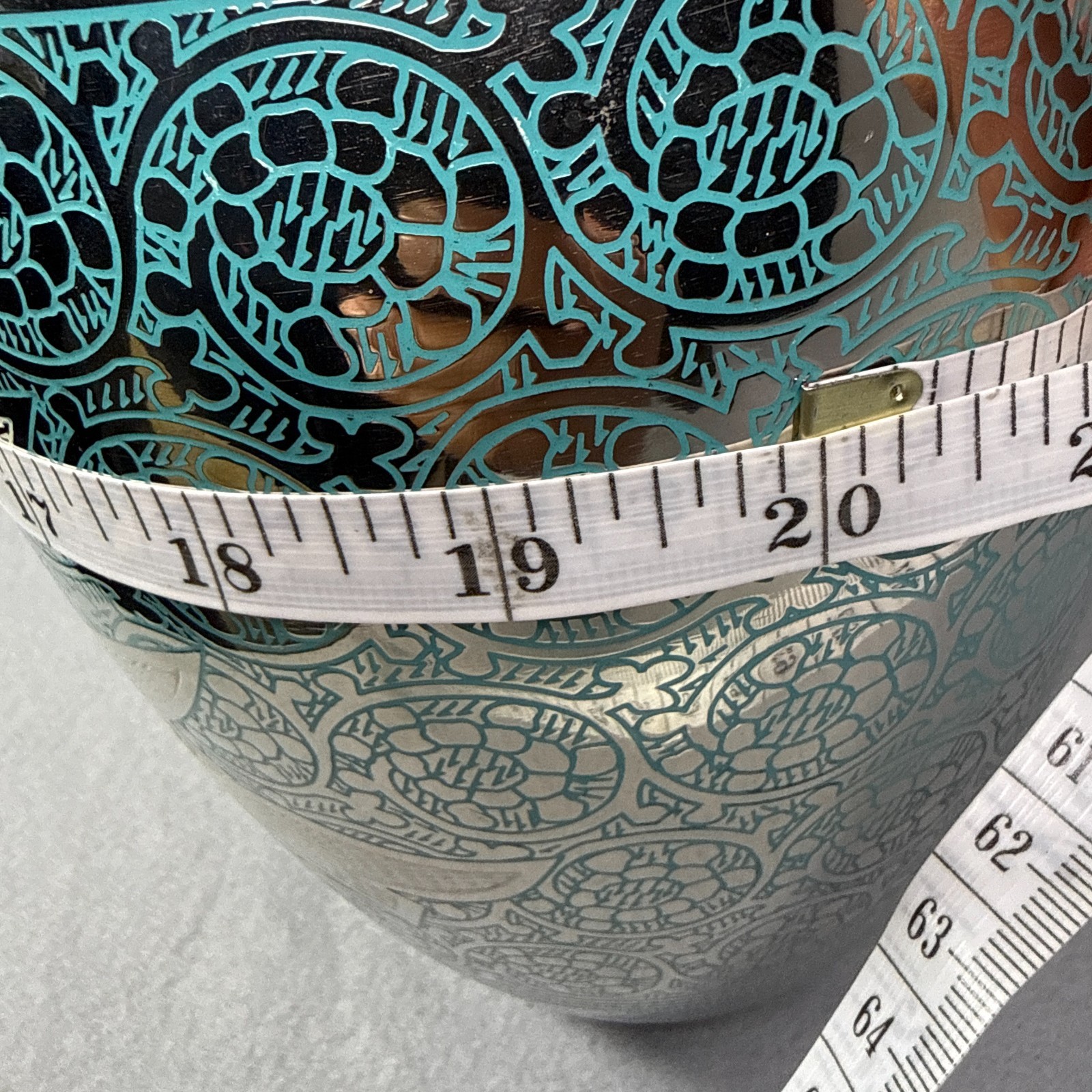 Cremation Urns For Human Ashes Adult Teal Engraved Dove Bird Brass Handcraft