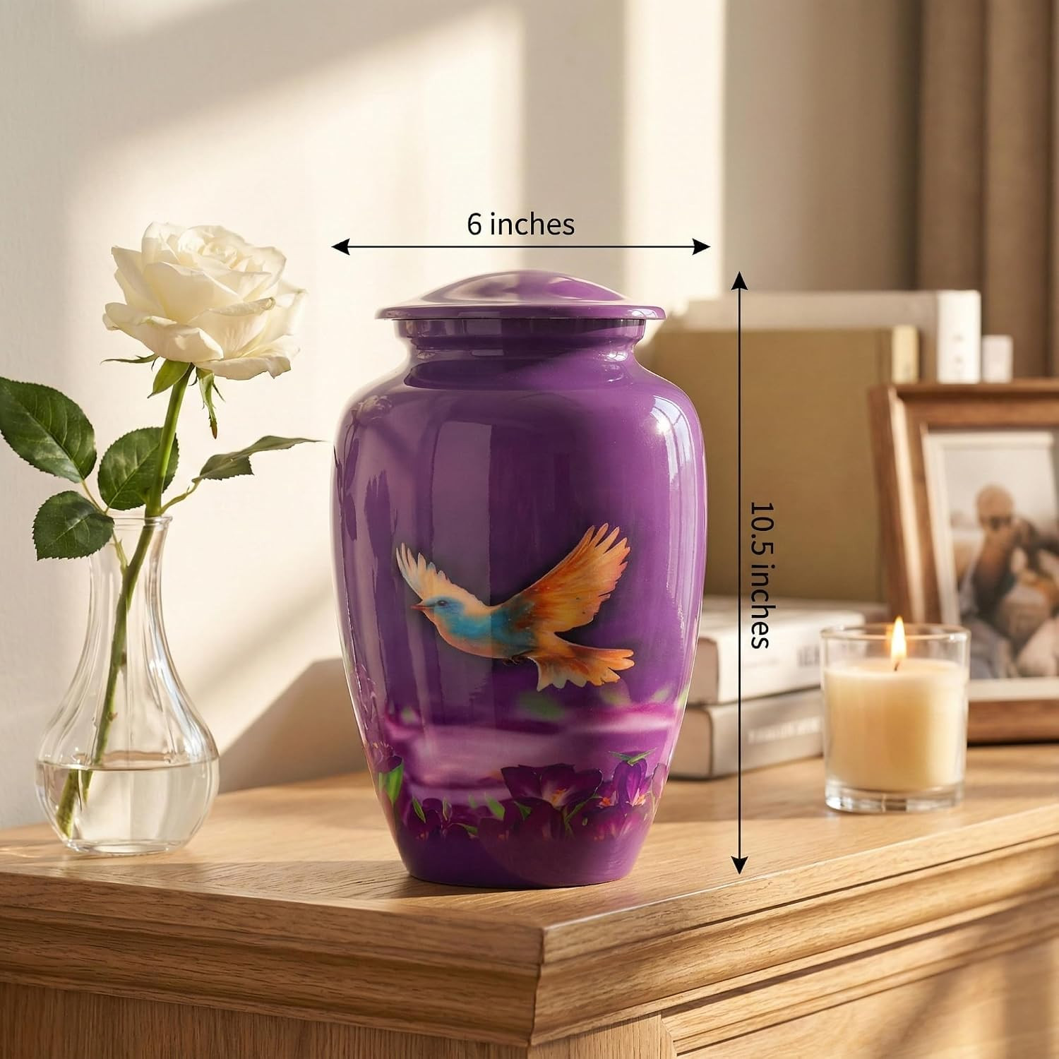 Cremation Urn for Human Ashes – Adult Urn for Men or Women up to 200Lbs – Memori