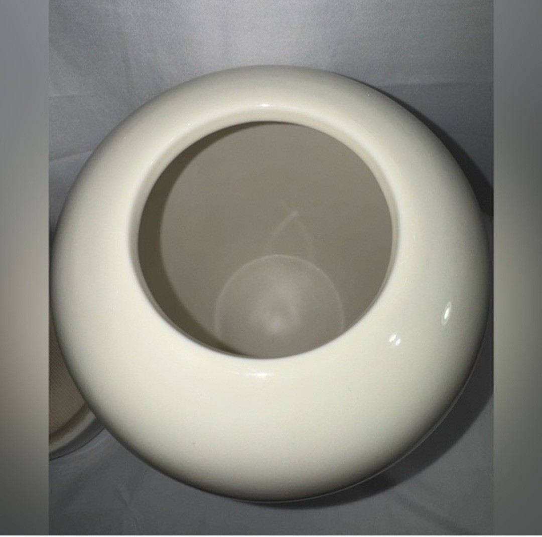 Modern Serenity White Ceramic Cremation Urn Adult Funeral Memorial 10″ NIB New