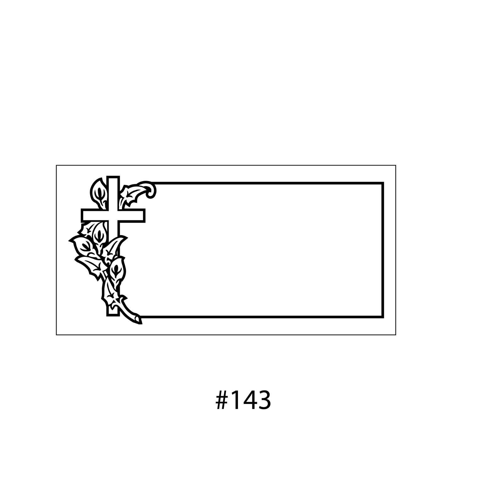 Cemetery flat marker 24x12x4″ includes engraving