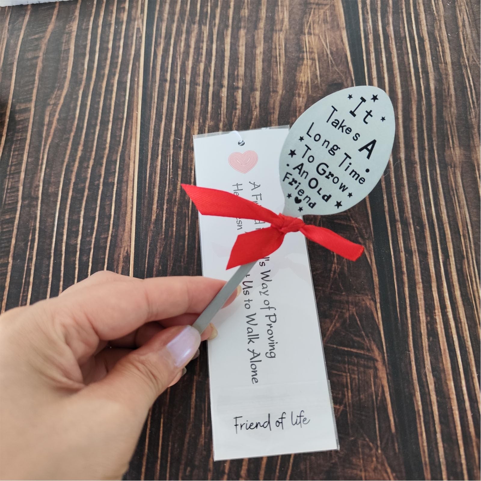 Metal Garden Marker Friendship Label Stake Creative Plant Spoon Tag Sign