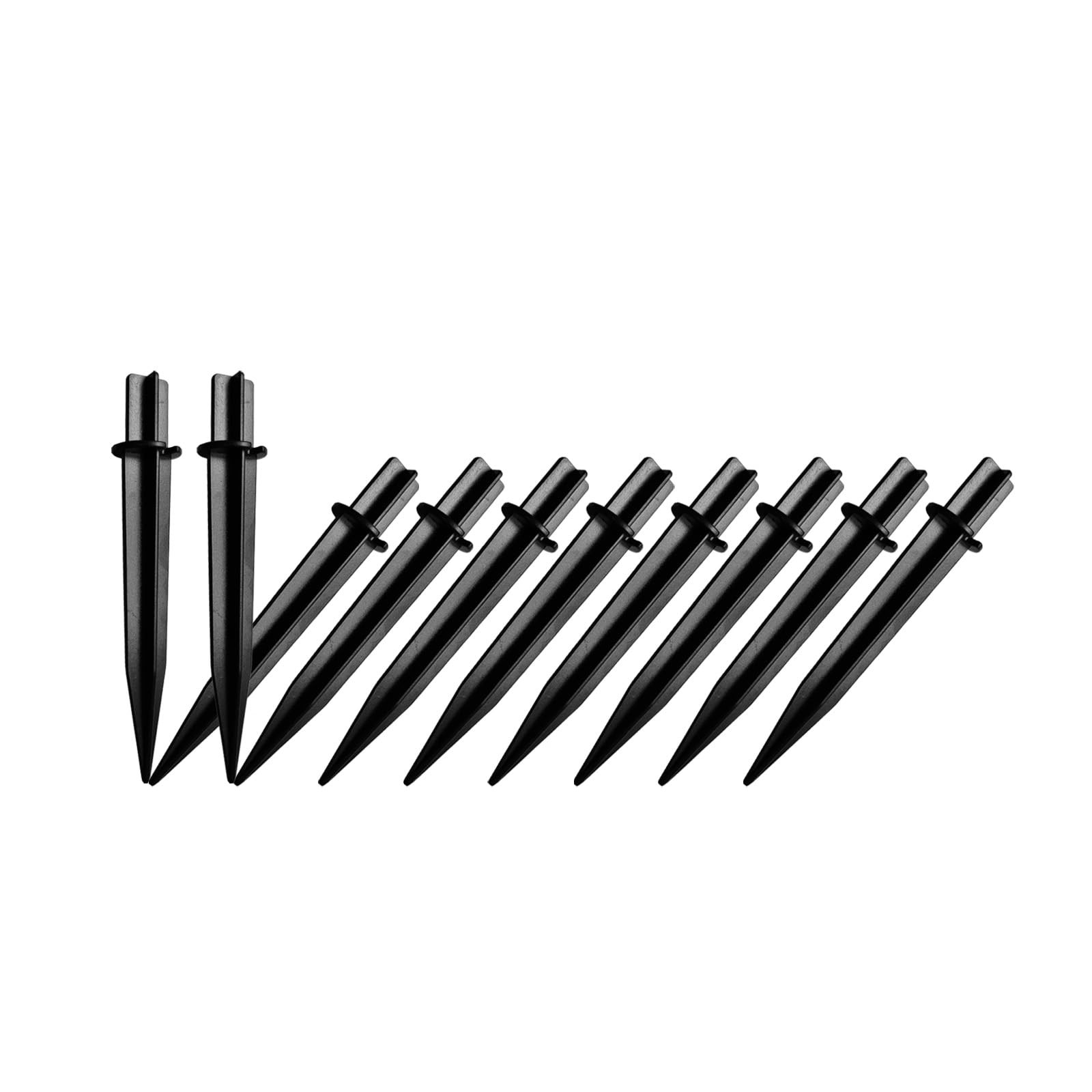 10 Pack Solar Light Stakes Replacement Fit for Inner Diameter 0.49 inch, Plas…