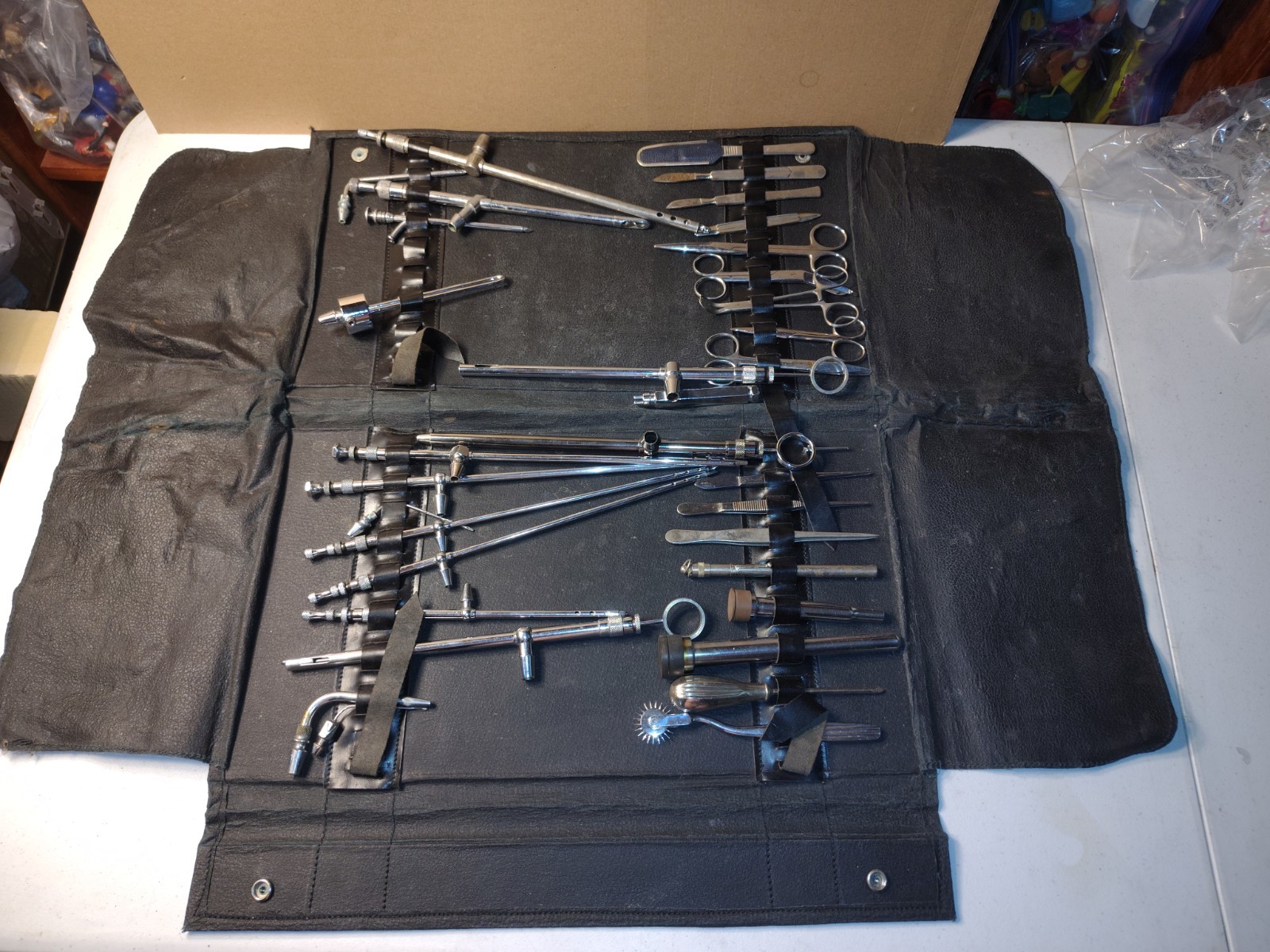 Embalming Medical Travel Tool Leather? Tool Kit Creepy Vintage Germany USA