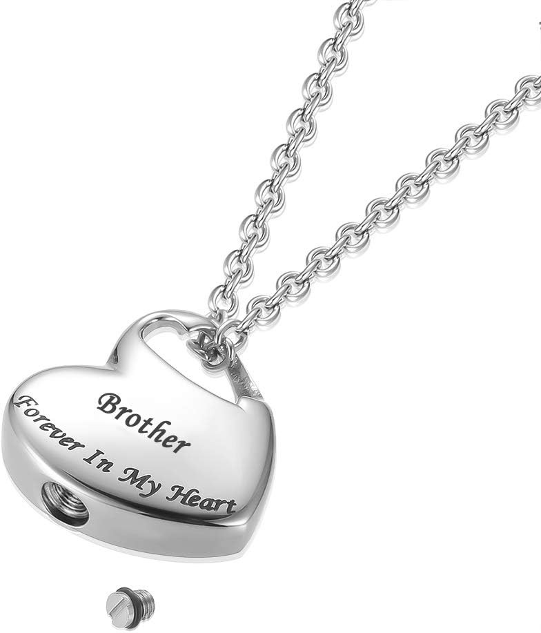 Forever in My Heart Cremation Urn Necklace for Ashes – Elegant Memorial Jewelry