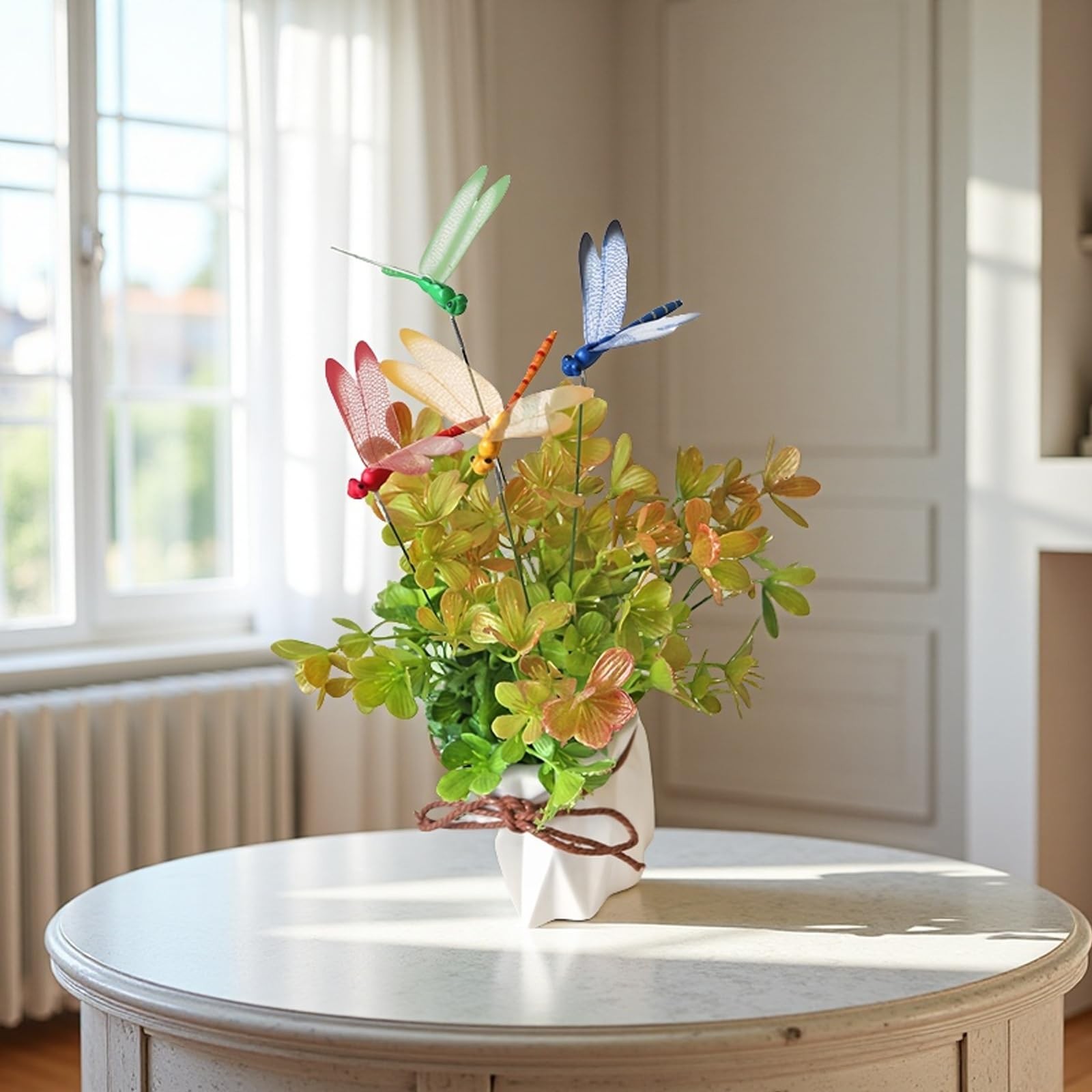 3D Dragonfly Garden Stakes Colorful PVC Decor for Indoor Outdoor Plants