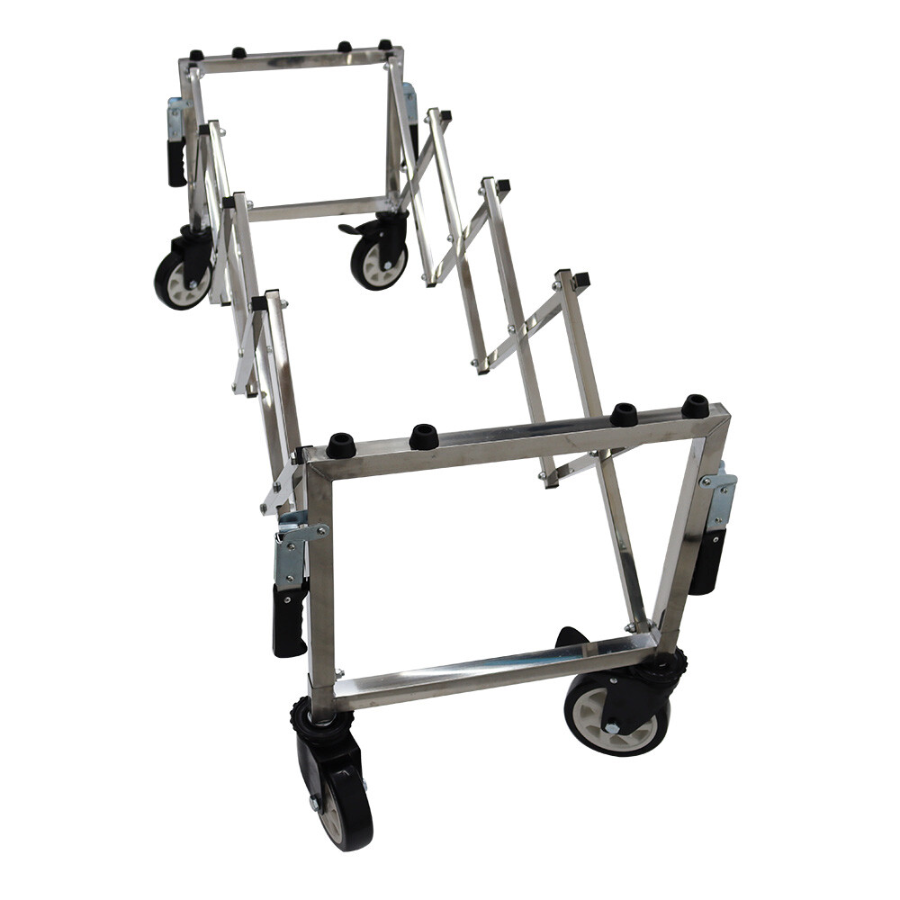 Funeral Stretcher Truck Casket Church Truck Foldable Stainless Steel Trolley