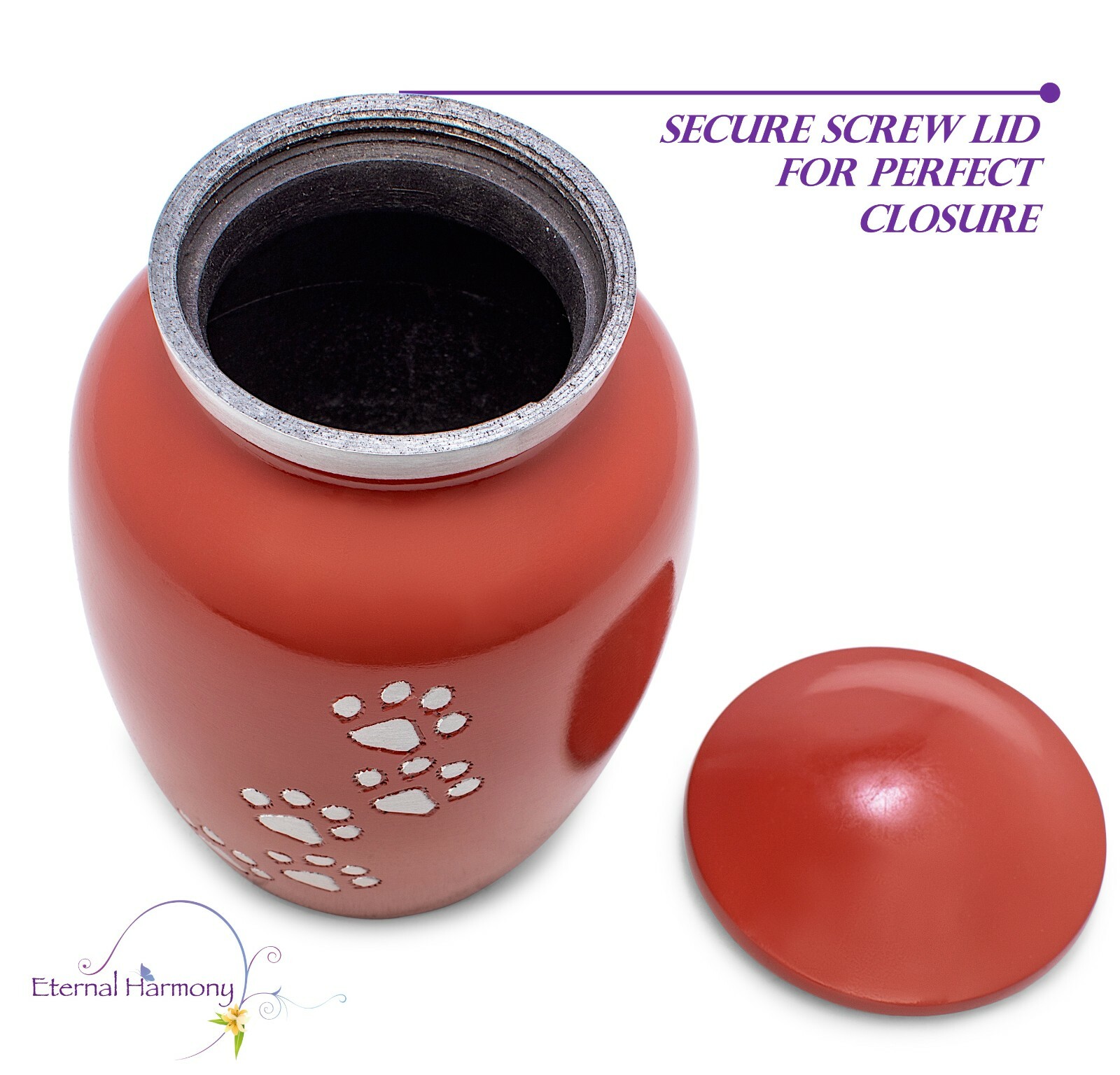 Eternal Harmony Cremation Urn for Pet Ashes |Urn Carefully Handcrafted – 6 Inch