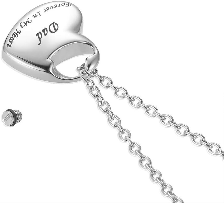 Durable 316L Stainless Steel Ashes Necklace – Perfect for Cherished Memories