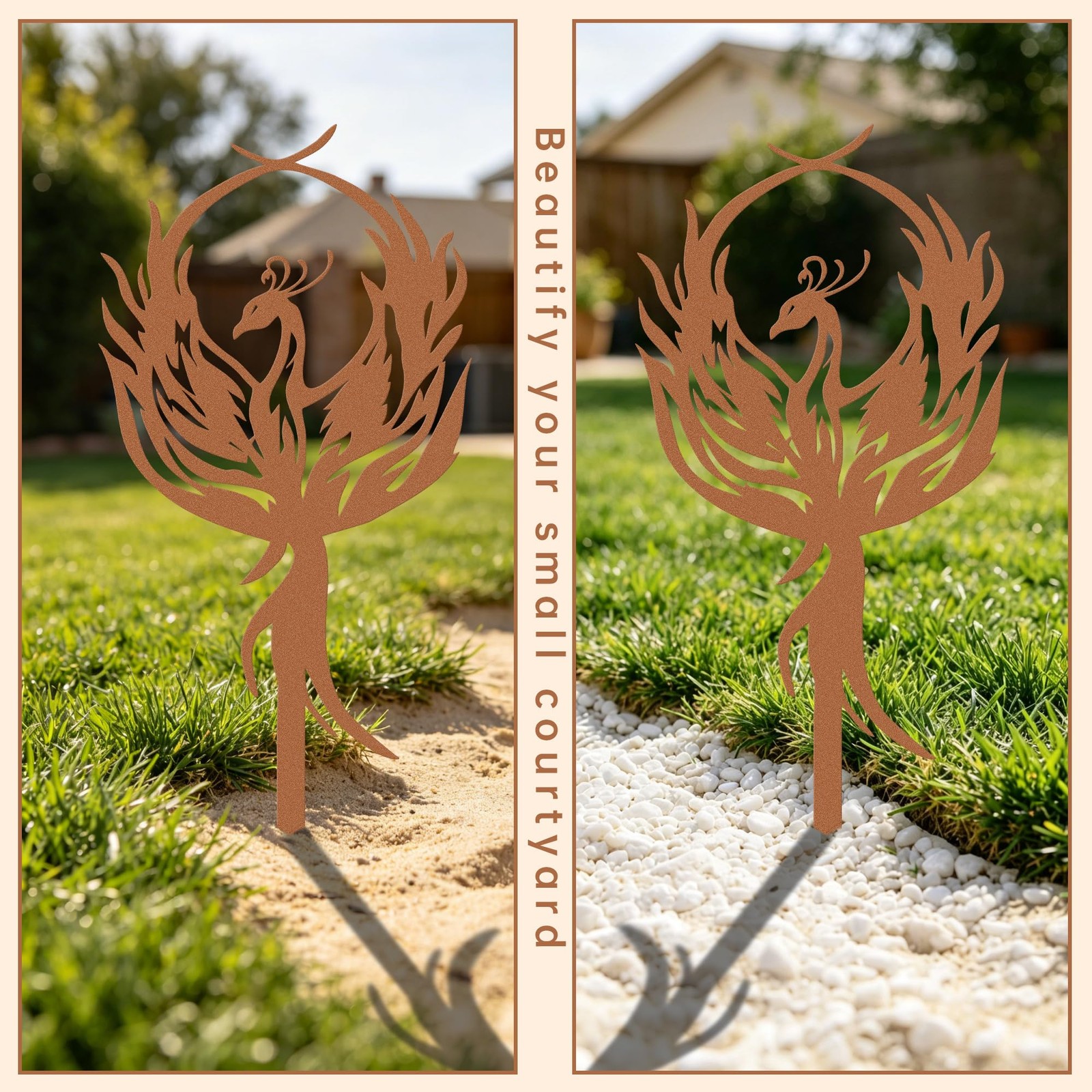 Phoenix Metal Garden Stakes