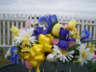Valentine Grave Cemetery Tombstone Saddle Easter Spring Summer Flower Mother Day