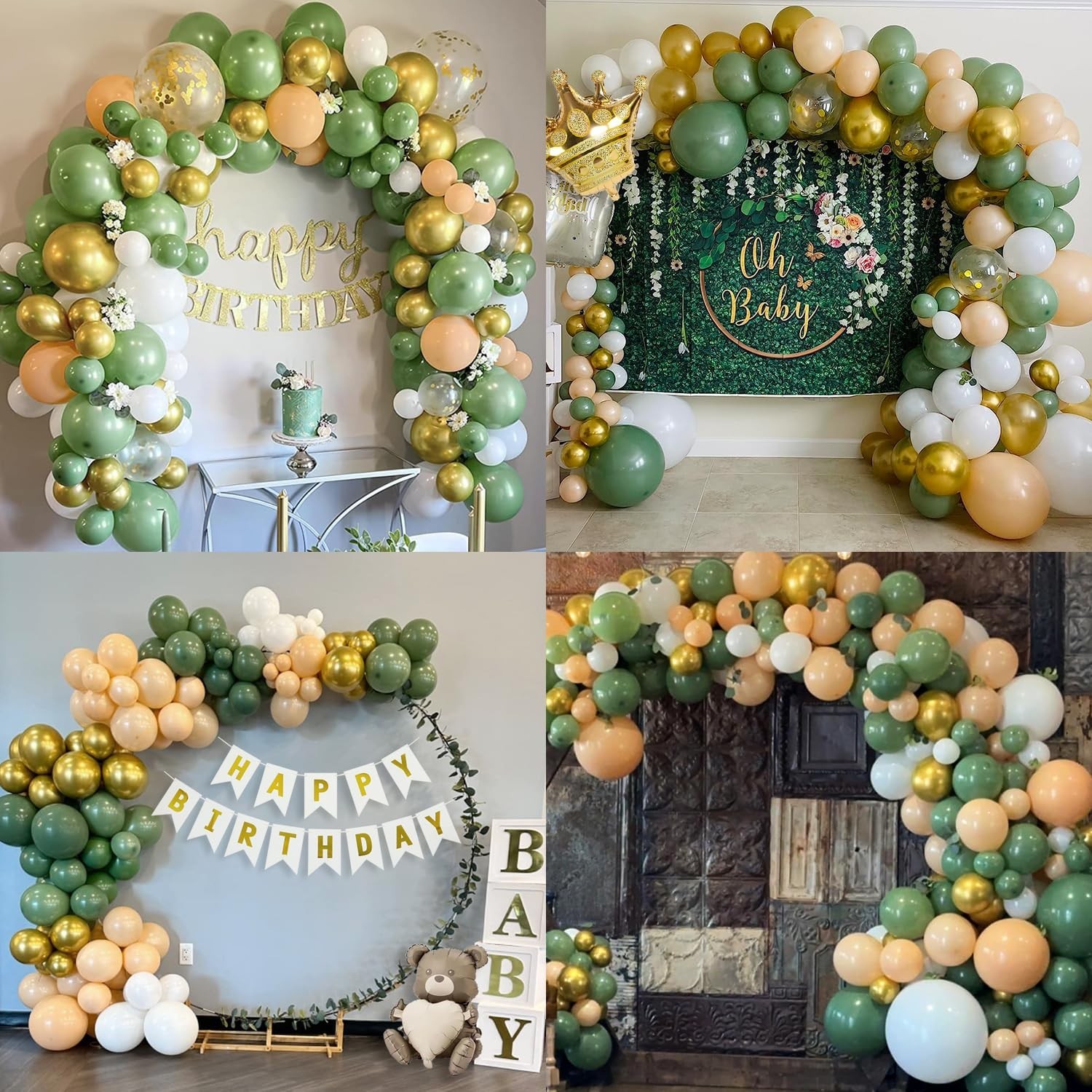 Sage Green 13th Birthday Decorations, 13th Birthday Decorations for Girls, 5 …