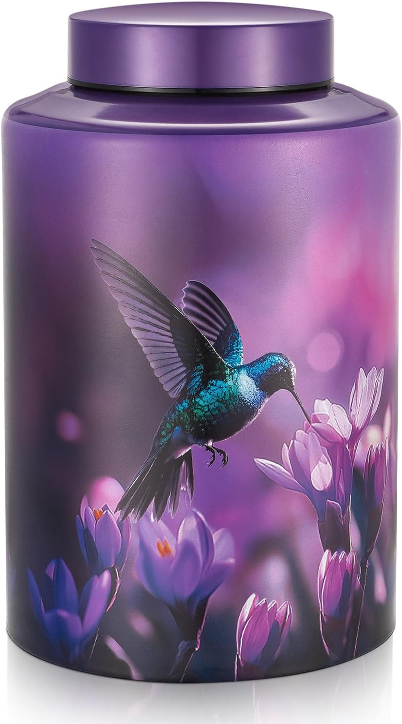Memorials Cremation Urns for Human Ashes Adult Female and Male, Hummingbird Buri