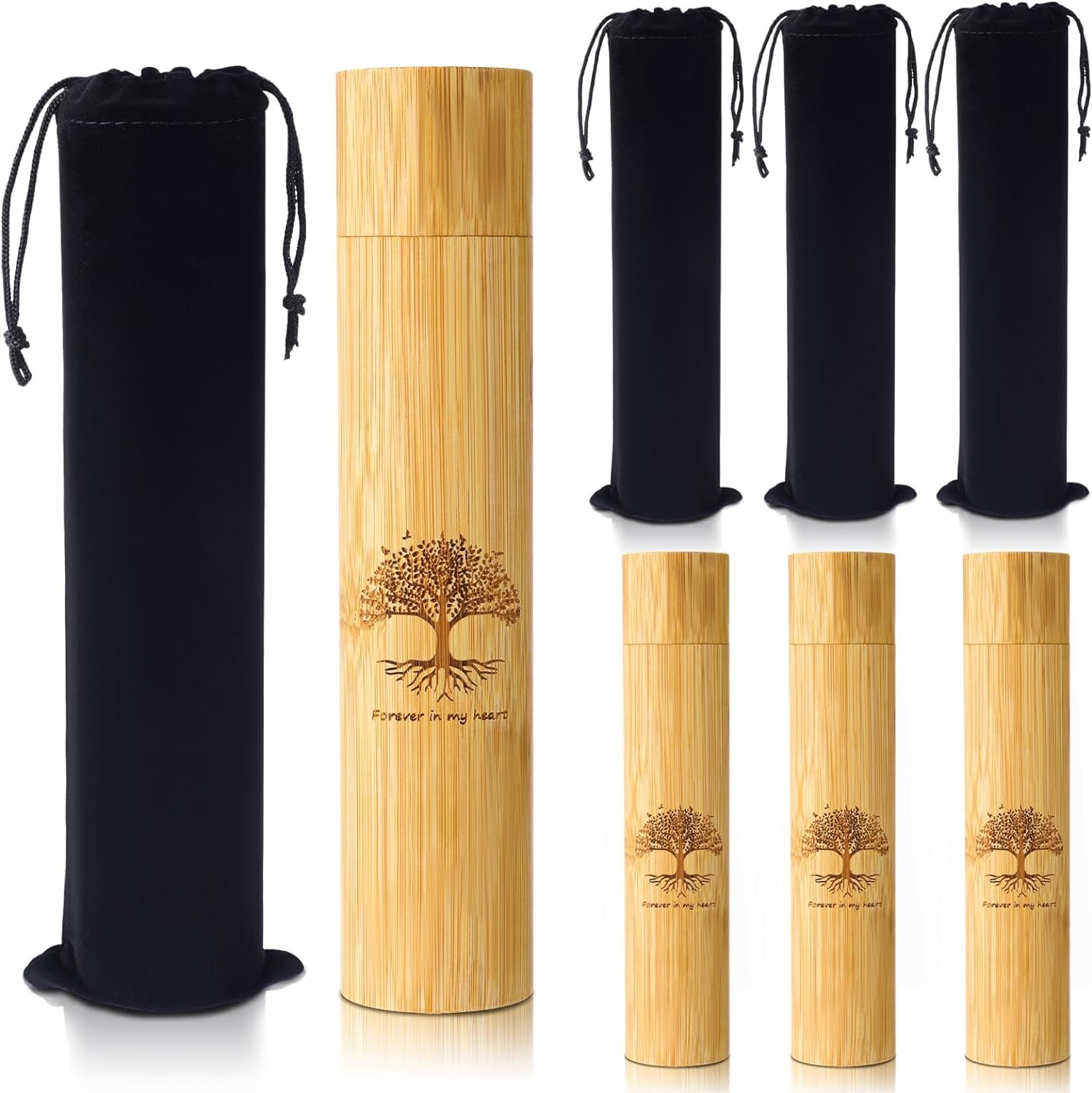 1 Set Bamboo Scattering Urns for Ashes 9” X 2” Biodegradable Scattering Cremat