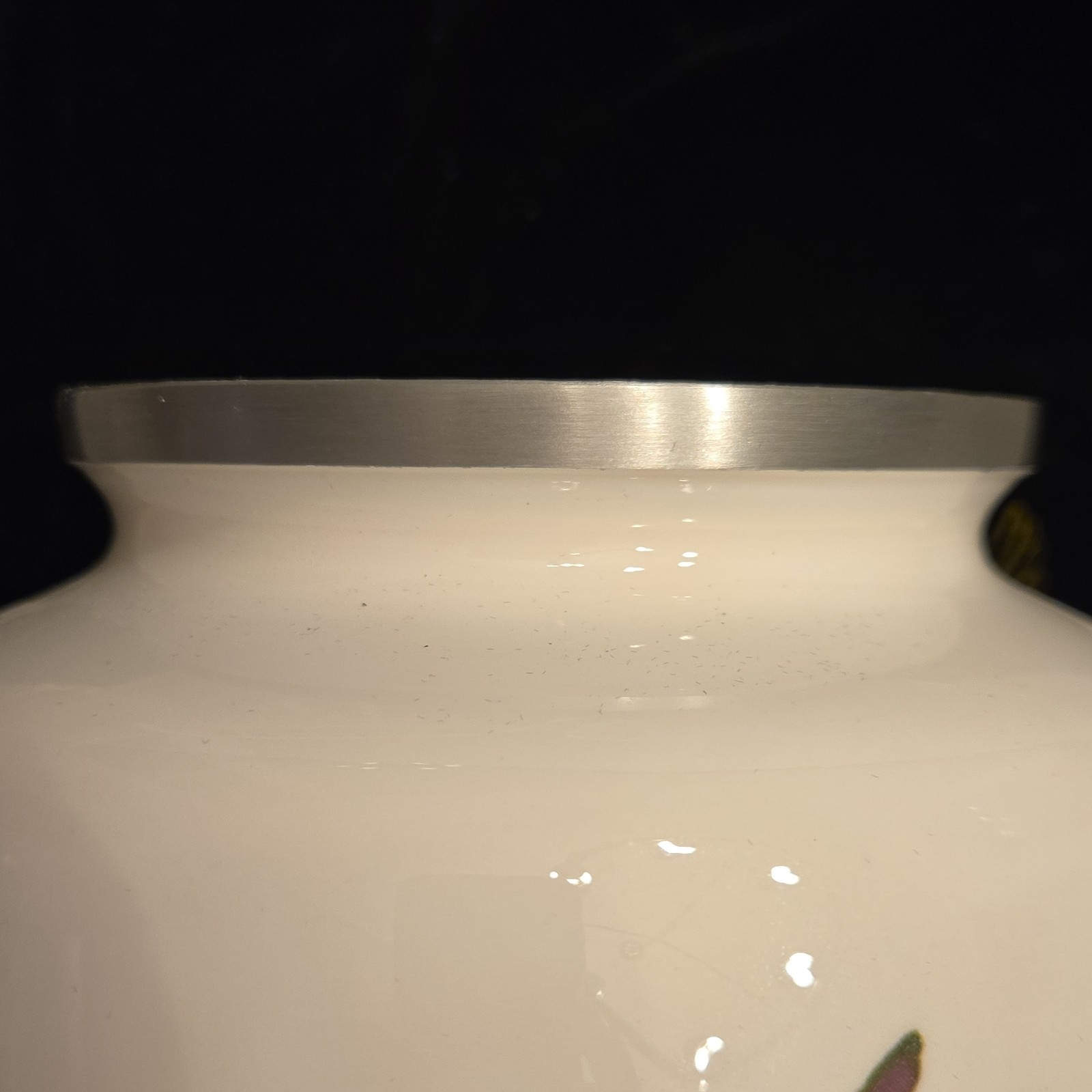 Smart Choice Metal Cremation Urn with Hummingbird and Purple Flowers