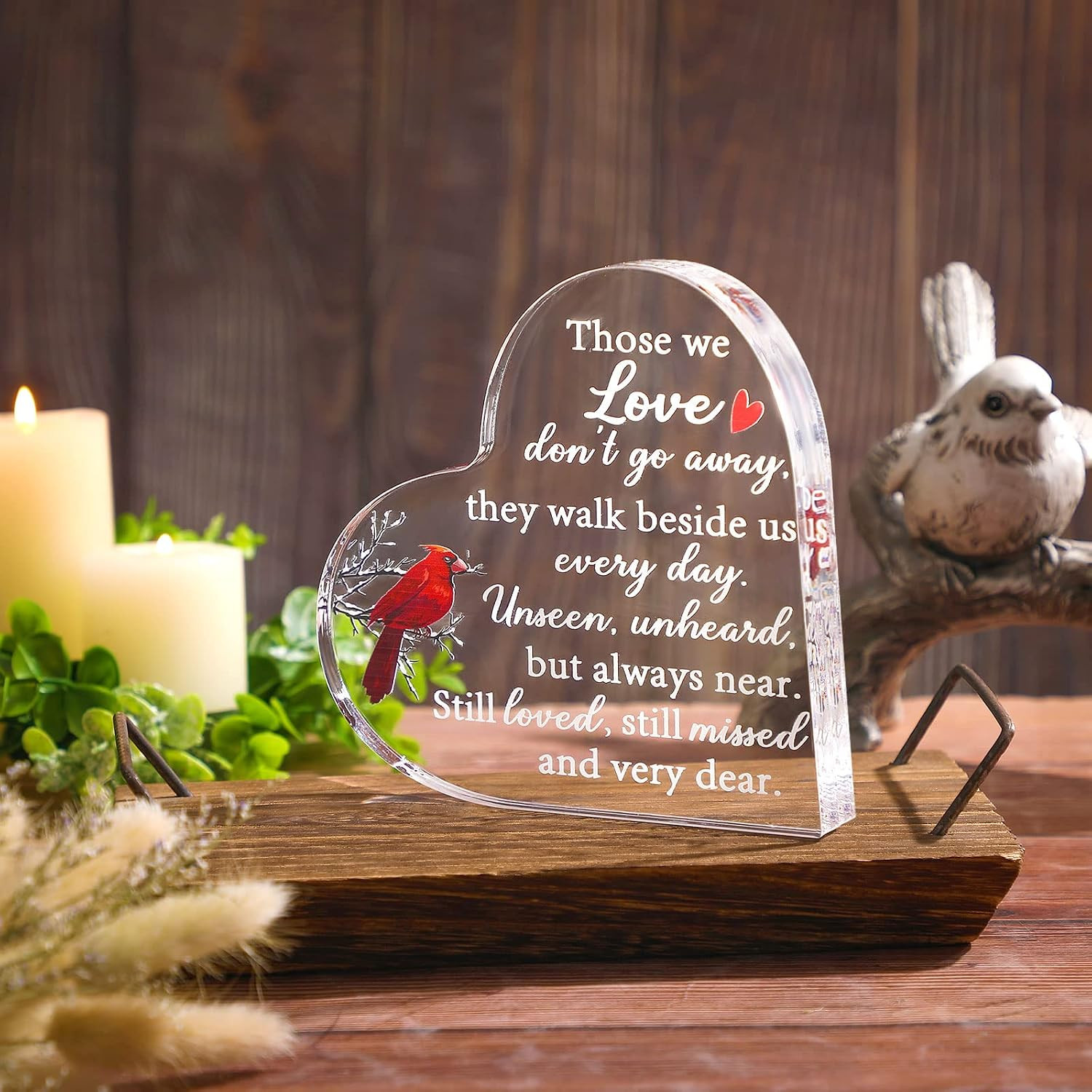 Memorial Gifts for Loss of Father Mother Red Cardinal Memorial Bereavement
