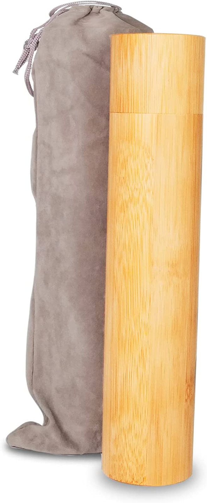 Small Bamboo Scattering Urn Tube for Human Ashes, 9’’X2’’ ECO & Biodegradable Fr