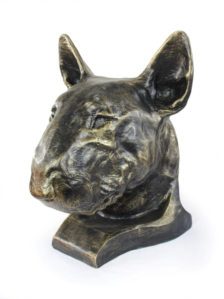 Bull Terrier Cremation Urn for Dog’s ashes, Unique Pet memorial statue