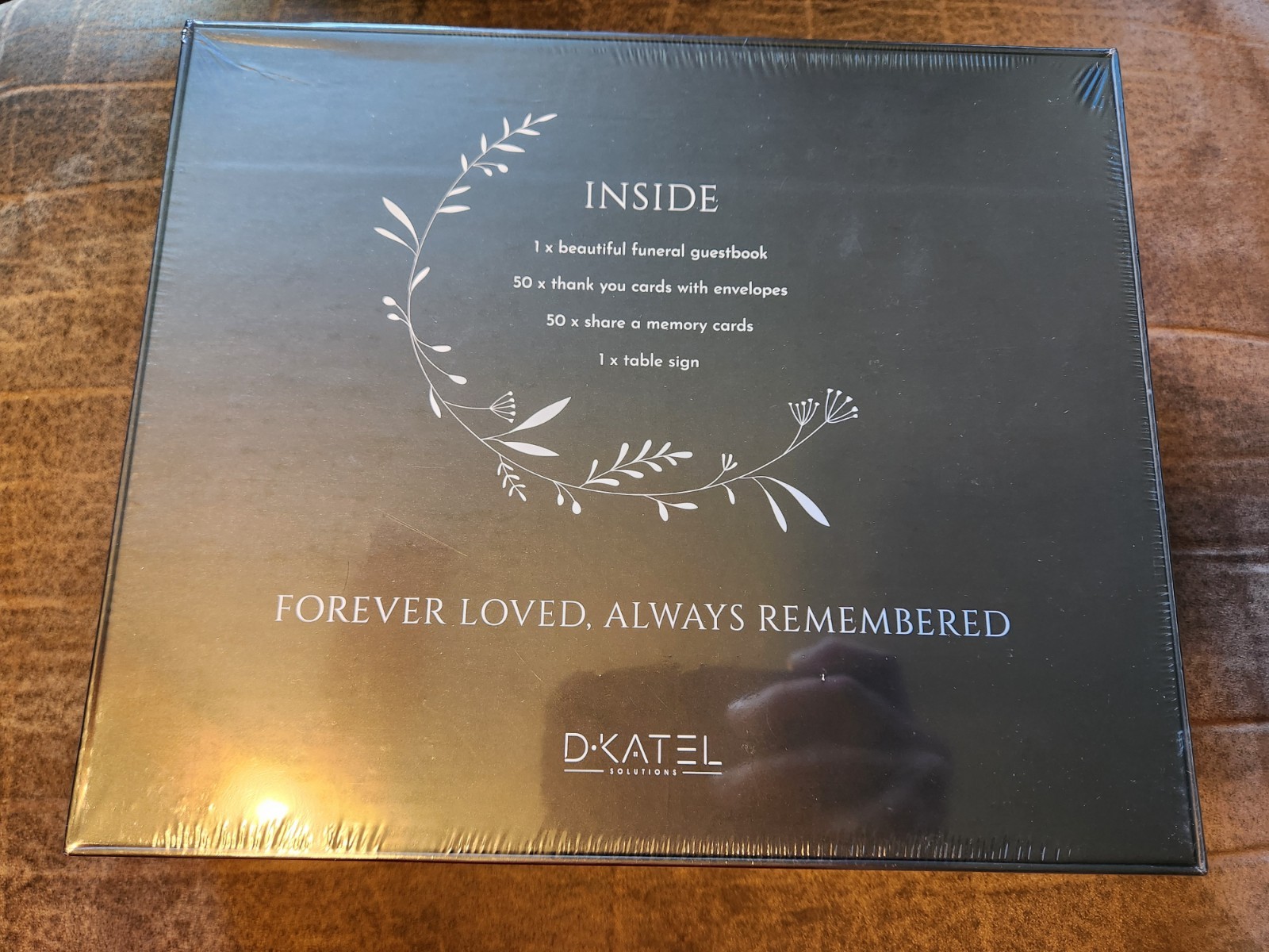 D-KATEL Funeral Guest Book & Thank-you Cards Brand New Free Shipping