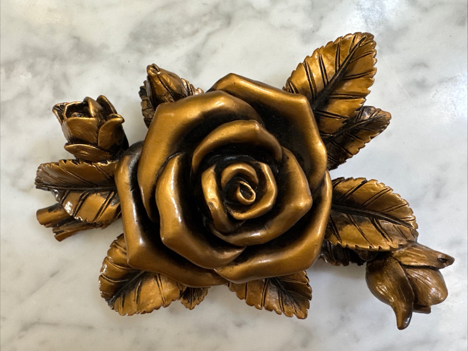 Eternal Reflections ROSE GARLAND Resin Ornament Funeral Hand Crafted