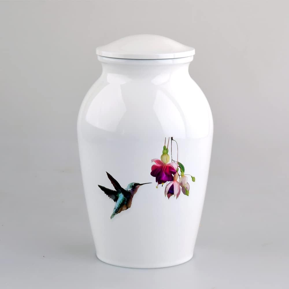 Hummingbird Large Urns for Human Ashes Adult Male,Affordable Cremation Urn for C