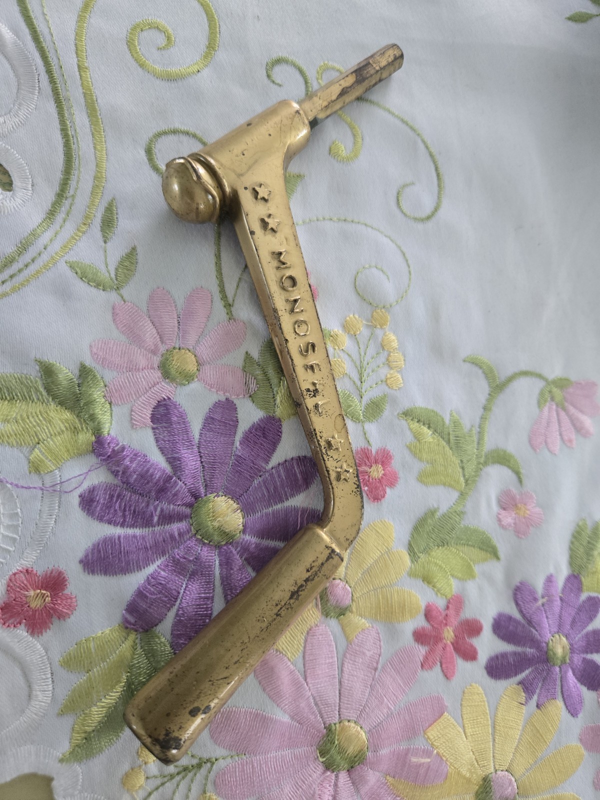 Vintage 70s/80s Used Monoseal Casket Coffin Crank Key,Funeral Mortuary