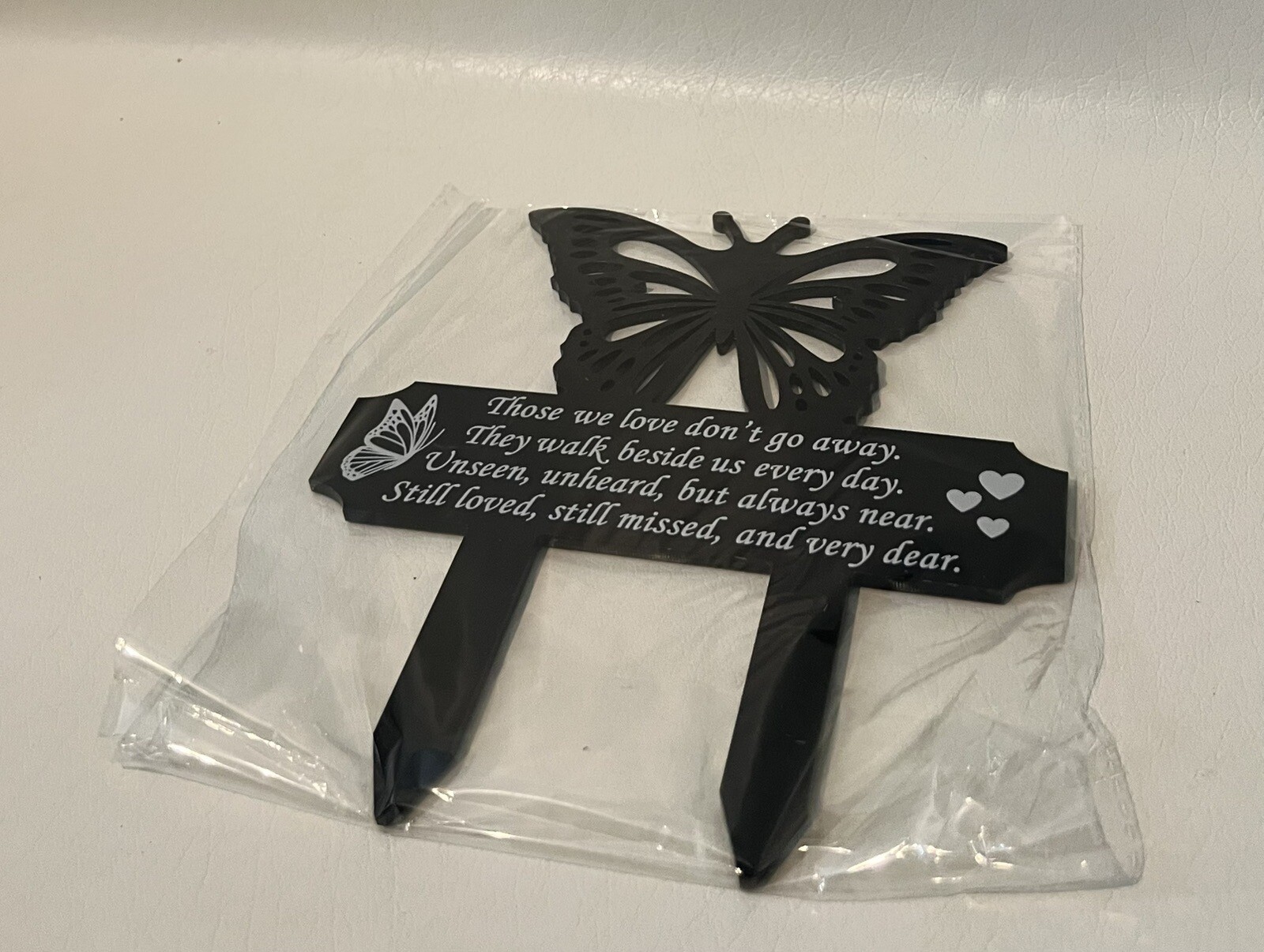 Butterfly Garden Stakes-Cemetery For Grave, Or Yard Decoration- NEW