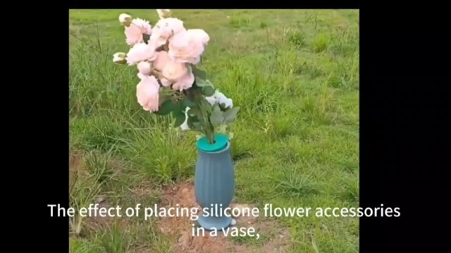 Wind Resistant Cemetery Vase Insert – Fixed Rubber Flower Holder, Green Decorati