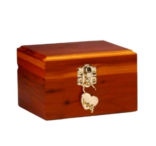 Aromatic Cedar Urn for Human and Pet Ashes, Cremation and Aquamation Urn, Small