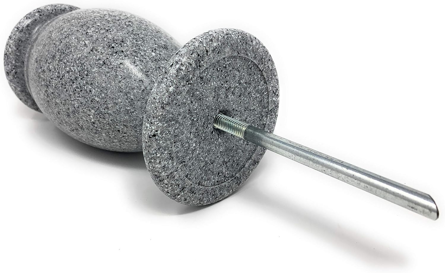High-Quality Plastic Memorial Vase – Gray Granite Look