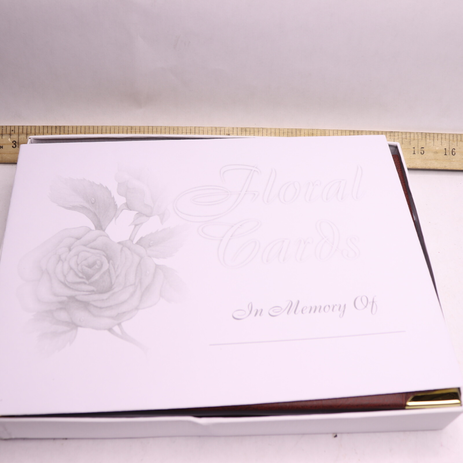 Funeral Guest Book Memorial Book Burgundy 10.25″ x 7.75″