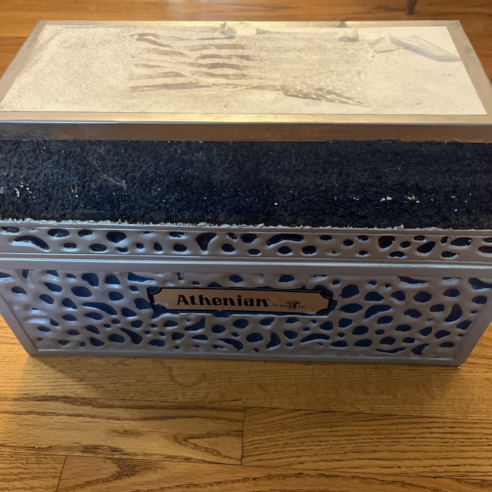 Vintage Athenian Doric Salesman Sample Funeral Casket Burial Vault Coffin