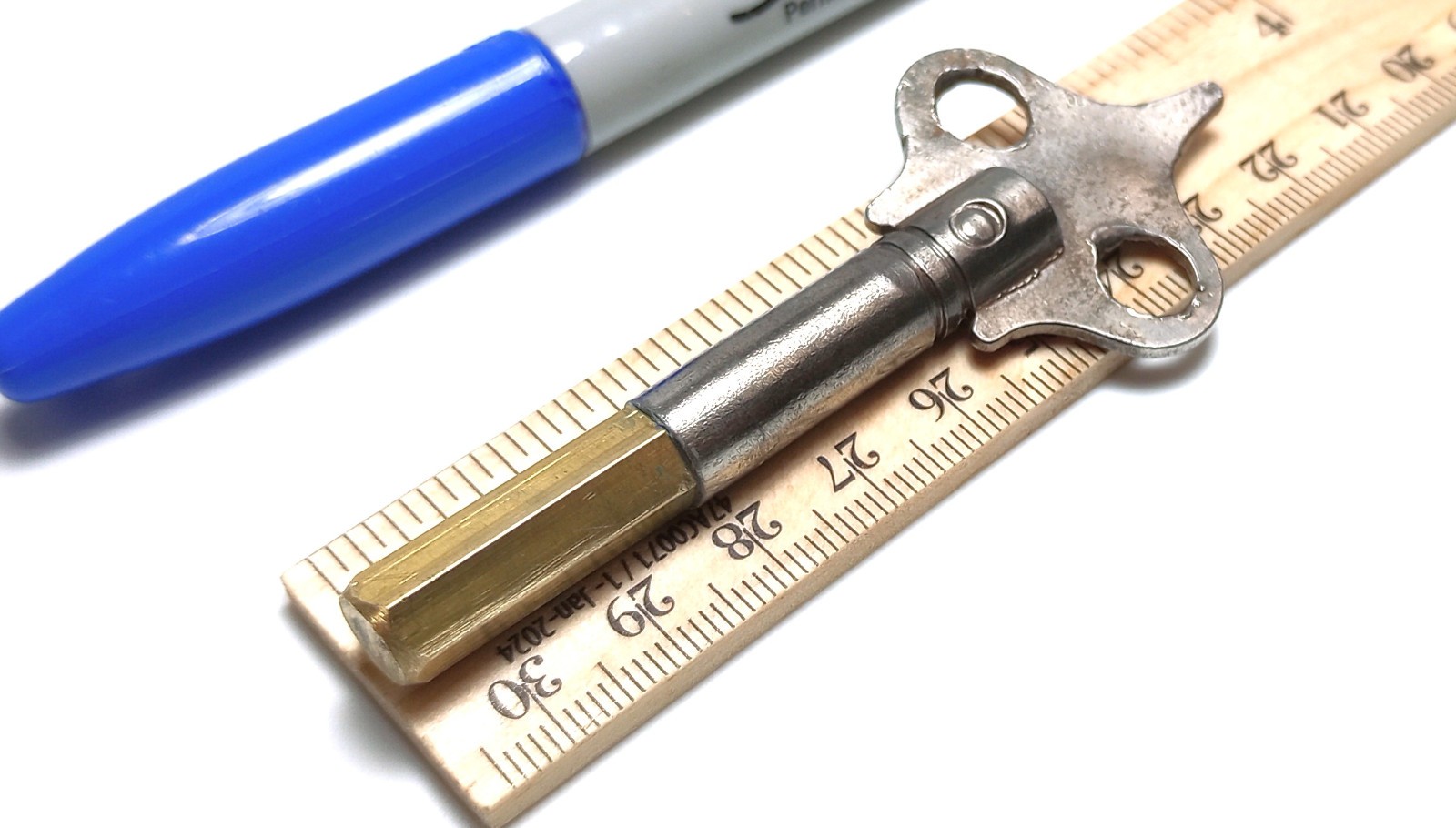Steel and Brass Pocket / Keychain Casket Key